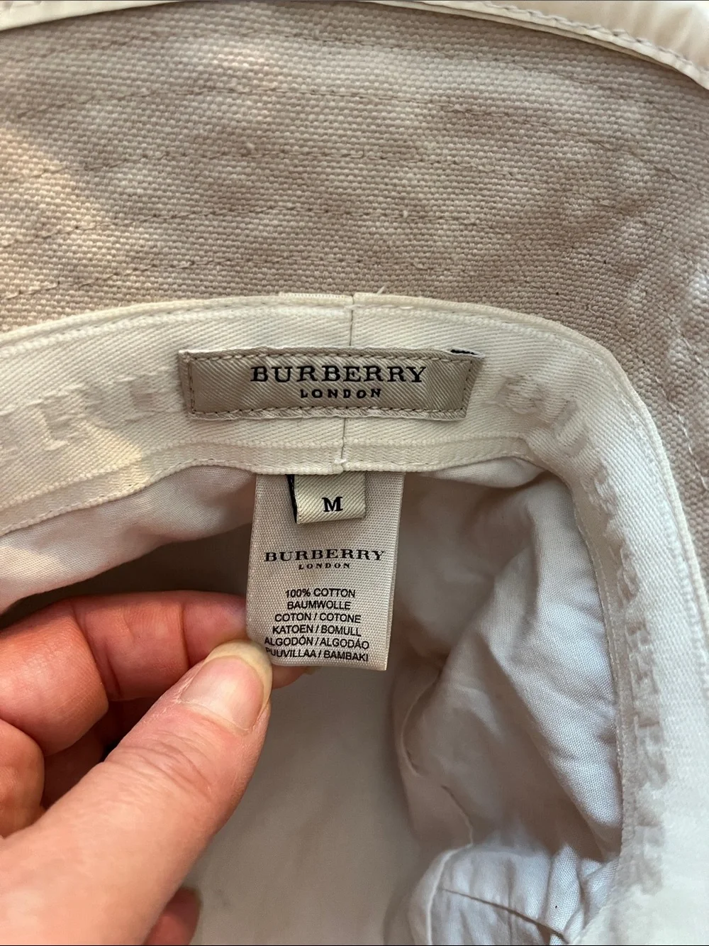 Burberry canvas bucket hat